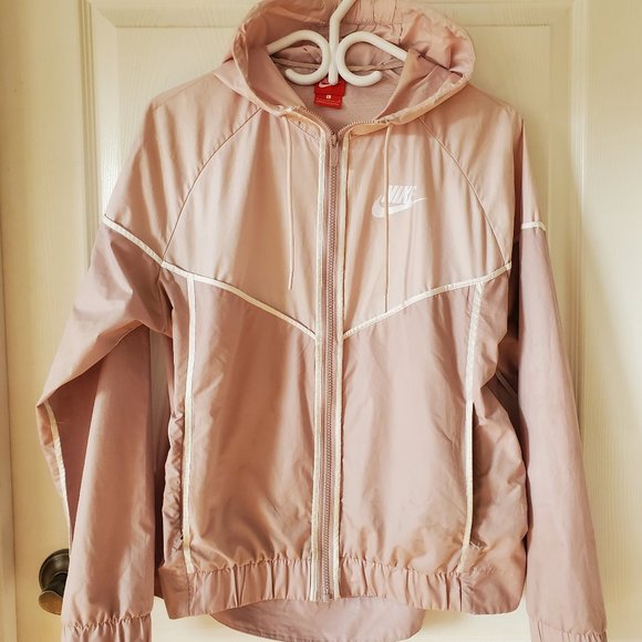 Nike Sportswear Windrunner - Size Large - Mauve / blush with cream trim - Picture 1 of 4